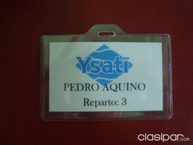 CREDENCIALES PORTA CARNET PORTANOMBRE CARNET DISTINTIVOS | Clasipar Otros Servicios - CREDENCIALES PORTA CARNET PORTANOMBRE CARNET DISTINTIVOS
