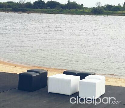 Alquiler De Puff Mesas Y Sofas Al Mejor Precio (6.000gs A Partir De 40 Puff) tambien contamos con vajilleria en gral | Clasipar Otros Servicios - Alquiler De Puff Mesas Y Sofas Al Mejor Precio (6.000gs A Partir De 40 Puff) tambien contamos con vajilleria en gral