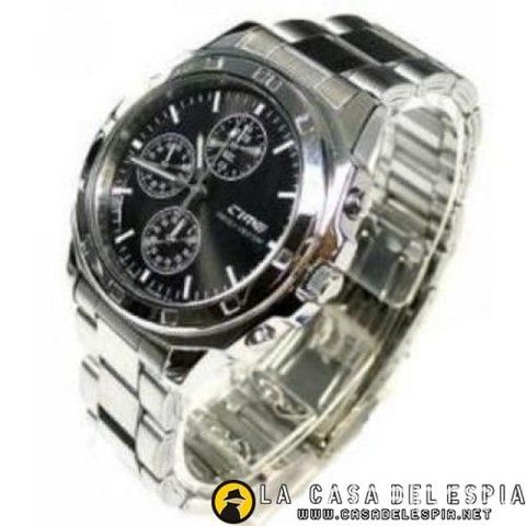 Elegante Reloj Espia de Metal | Clasipar Celulares - Teléfonos - Elegante Reloj Espia de Metal
