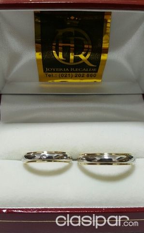 ALIANZAS DE ORO BLANCO Y AMARILLO CON UN BRILLANTE! | Clasipar Relojes - Joyas - Accesorios - ALIANZAS DE ORO BLANCO Y AMARILLO CON UN BRILLANTE!