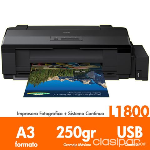 Impresora Epson L1800 - A3 - Para impresión de fotos | Clasipar Computadoras - Notebooks - Impresora Epson L1800 - A3 - Para impresión de fotos