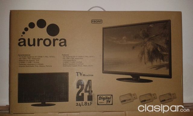 TV de 24 , 32 43 50 y 65 LED Full HD Smart / 4K- Marca Aurora | Clasipar Computadoras - Notebooks - TV de 24 , 32 43 50 y 65 LED Full HD Smart / 4K- Marca Aurora