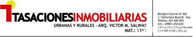 TASACIONES INMOBILIARIAS URBANAS Y RURALES ARQ. VICTOR SALINAS | Clasipar Otros inmuebles - TASACIONES INMOBILIARIAS URBANAS Y RURALES ARQ. VICTOR SALINAS