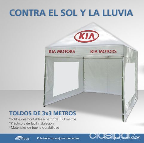 TOLDOS DE 3X3m, 4x4m PUBLICITARIOS | Clasipar Otros Servicios - TOLDOS DE 3X3m, 4x4m PUBLICITARIOS