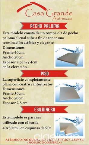 BORDES ATERMICOS PARA PISCINA Y SOLARIUM | Clasipar Construcción - BORDES ATERMICOS PARA PISCINA Y SOLARIUM