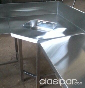 muebles, mesadas, bachas y estantes de acero inoxidable para uso comercial, gastronomico y para laboratorios | Clasipar Muebles - muebles, mesadas, bachas y estantes de acero inoxidable para uso comercial, gastronomico y para laboratorios