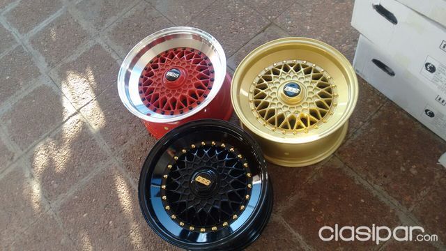 Rematamos BBS Dorado, Negro y Rojo 15 4x100/114 7,5 Repuestos y accesorios - Rematamos BBS Dorado, Negro y Rojo 15 4x100/114 7,5
