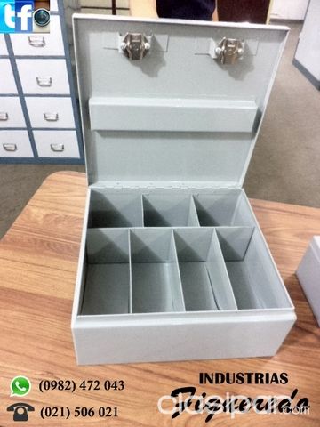 Caja Metalica con Porta Billetes | Clasipar Otros en hogar, muebles y jardín - Caja Metalica con Porta Billetes