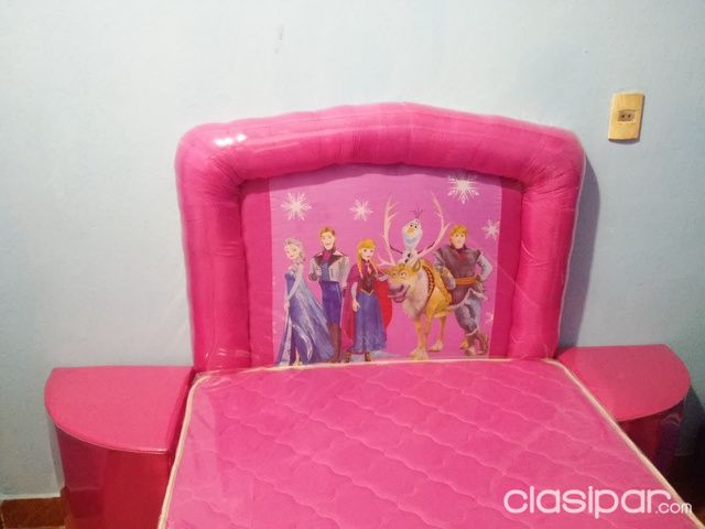 Cama Sommier de Frozen 100 x 190 | Clasipar Muebles - Cama Sommier de Frozen 100 x 190