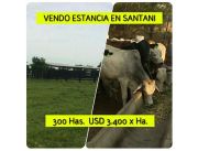 SANTANI: ESTANCIA FORMADA - 300 HAS - 3.400 USD/HA SANTANI: ESTANCIA FORMADA - 300 HAS - 3.400 USD/HA