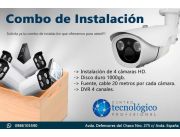 Kit de Circuito Cerrado de Televisión para la casa 4 Cámaras HD Kit de Circuito Cerrado de Televisión para la casa 4 Cámaras HD
