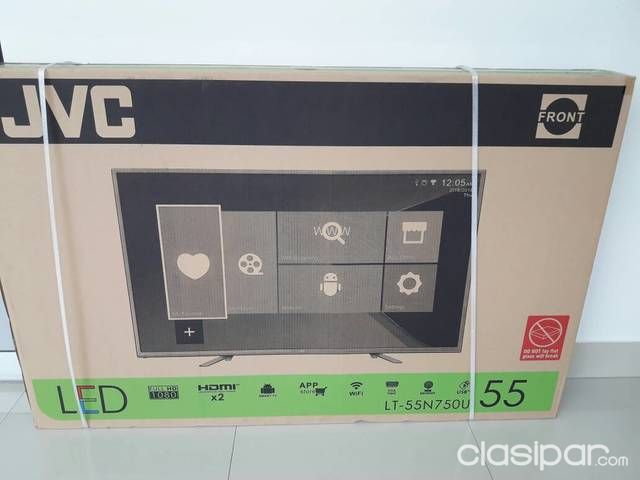 Smart Tv JVC 55 full hd. Nuevos en caja. Factura Legal. | Clasipar Celulares - Teléfonos - Smart Tv JVC 55 full hd. Nuevos en caja. Factura Legal.