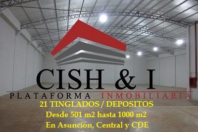 ALQUILO 18 NUEVOS TINGLADOS / DEPOSITOS – Desde 501 mts2 hasta 1.000 mts2 | Clasipar Depósitos - ALQUILO 18 NUEVOS TINGLADOS / DEPOSITOS – Desde 501 mts2 hasta 1.000 mts2