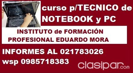 COMPUTADORAS DE ESCRITORIO...NOTEBOOKS....CURSO PARA TÉCNICO EN REPARACIÓN y MANTENIMIENTO!!! | Clasipar Computadoras - Notebooks - COMPUTADORAS DE ESCRITORIO...NOTEBOOKS....CURSO PARA TÉCNICO EN REPARACIÓN y MANTENIMIENTO!!!