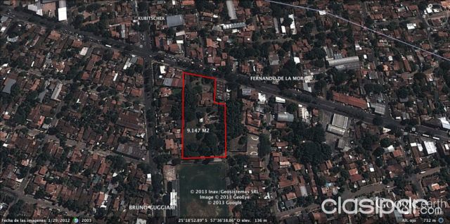 AVDA FDO DELA MORA Y BRUNO GUGGIARI: EXCEPCIONAL TERRENO . 9.000 M2 EN VENTA ! | Clasipar Terrenos - AVDA FDO DELA MORA Y BRUNO GUGGIARI: EXCEPCIONAL TERRENO . 9.000 M2 EN VENTA !
