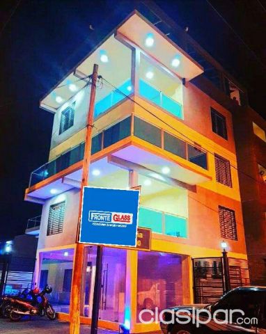 Mampara Divisoria de ambiente en Eucatex y Durlock - Puertas Plegadizas de P.V.C. - FronteGlass | Clasipar Construcción / Anexos - Mampara Divisoria de ambiente en Eucatex y Durlock - Puertas Plegadizas de P.V.C. - FronteGlass