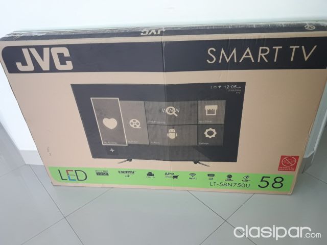 Smart Tv JVC 58 Netflix. Nuevos con garantia. Iva incluido. | Clasipar Celulares - Teléfonos - Smart Tv JVC 58 Netflix. Nuevos con garantia. Iva incluido.
