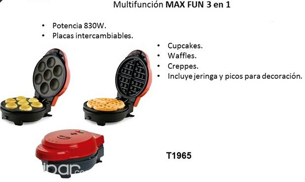 MAQUINA MULTIFUNCION TOKYO PARA CUPCAKES, CREPES Y WAFLES !! NUEVOS EN CAJA CON GARANTÍA !! DELIVERY SIN COSTO !! | Clasipar Electrodomésticos - MAQUINA MULTIFUNCION TOKYO PARA CUPCAKES, CREPES Y WAFLES !! NUEVOS EN CAJA CON GARANTÍA !! DELIVERY SIN COSTO !!