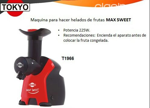 MAQUINA PARA HACER HELADOS DE FRUTAS TOKYO !! NUEVOS EN CAJA CON GARANTÍA !! DELIVERY SIN COSTO !! | Clasipar Electrodomésticos - MAQUINA PARA HACER HELADOS DE FRUTAS TOKYO !! NUEVOS EN CAJA CON GARANTÍA !! DELIVERY SIN COSTO !!
