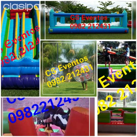 Arma tu COMBO p/ UPD, Campamentos y Evntos infan.!!Tabla de Surf,Toro Mec,Jumping,Guerra de Cotonete,Cancha Inflable,Tobogan p/ piscina,Globo p/ saltar,Pelotas Choconas, Cotonetes!! | Clasipar Fiestas / Eventos - Arma tu COMBO p/ UPD, Campamentos y Evntos infan.!!Tabla de Surf,Toro Mec,Jumping,Guerra de Cotonete,Cancha Inflable,Tobogan p/ piscina,Globo p/ saltar,Pelotas Choconas, Cotonetes!!