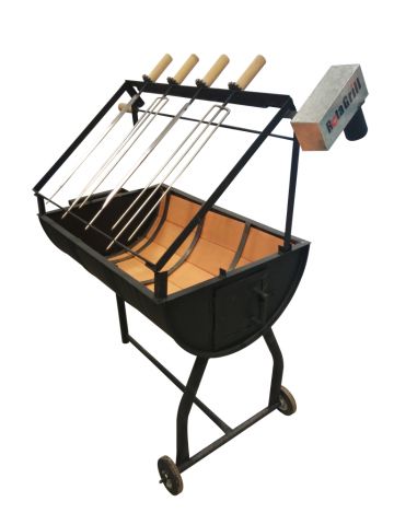 PARRILLA MEDIO TAMBOR CON MOTOR 220 V, 3 NIVELES DE COCCIÓN + 4 ESPIEDOS INOXIDABLES | Clasipar Otros en hogar, muebles y jardín - PARRILLA MEDIO TAMBOR CON MOTOR 220 V, 3 NIVELES DE COCCIÓN + 4 ESPIEDOS INOXIDABLES
