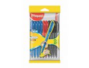 BOLÍGRAFOS RETRÁCTILES ICE CLIC MAPED x 10 UNIDADES, COLORES SURTIDOS BOLÍGRAFOS RETRÁCTILES ICE CLIC MAPED x 10 UNIDADES, COLORES SURTIDOS