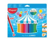 CAJA DE LAPICES DE COLORES JUMBO COLOR PEPS MAPED x 24 COLORES CAJA DE LAPICES DE COLORES JUMBO COLOR PEPS MAPED x 24 COLORES