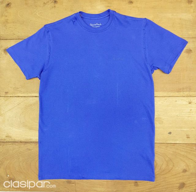 REMERA MANGAS CORTAS COLOR AZUL FRANCIA | Clasipar Ropa y calzados - REMERA MANGAS CORTAS COLOR AZUL FRANCIA