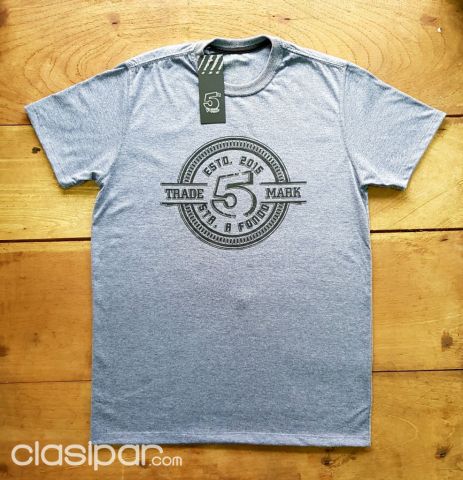 REMERA MANGAS CORTAS COLOR GRIS | Clasipar Ropa y calzados - REMERA MANGAS CORTAS COLOR GRIS