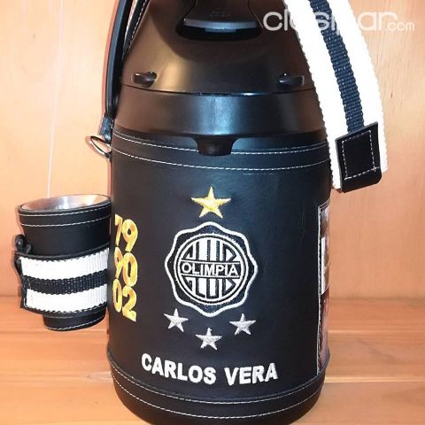 TERMO FORRADO EN CUERO DISEÑO OLIMPIA | Clasipar Otros en hogar, muebles y jardín - TERMO FORRADO EN CUERO DISEÑO OLIMPIA