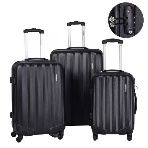 KIT DE MALETA GLOBAL WAY 3X1 DE COLOR NEGRO | Clasipar Otros en hogar, muebles y jardín - KIT DE MALETA GLOBAL WAY 3X1 DE COLOR NEGRO