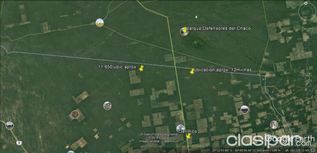 BOQUERON – LINEA 4 DE MAYO (CHACO): 12.000 HAS – TOTALMENTE MONTE | Clasipar Propiedades rurales - BOQUERON – LINEA 4 DE MAYO (CHACO): 12.000 HAS – TOTALMENTE MONTE