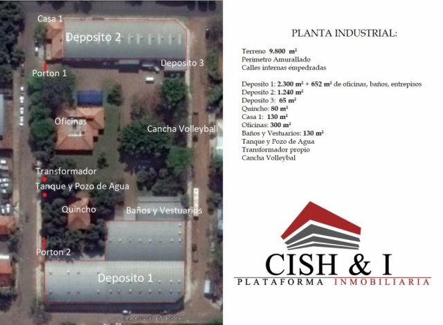 ALQUILO PLANTA INDUSTRIAL: | Clasipar Depósitos - ALQUILO PLANTA INDUSTRIAL: