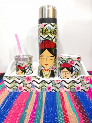 KIT DE TERMO + MATERO + BOMBILLA + YERBERO | Clasipar Otros en hogar, muebles y jardín - KIT DE TERMO + MATERO + BOMBILLA + YERBERO