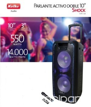 PARLANTE ACTIVO DOBLE 10 KOLKE | Clasipar TV - Audio - Video - PARLANTE ACTIVO DOBLE 10 KOLKE