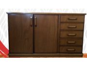 MUEBLE APARADOR BAJO PARA SALA CON PUERTAS Y CAJONES | Clasipar Muebles - MUEBLE APARADOR BAJO PARA SALA CON PUERTAS Y CAJONES