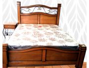 CAMA COLONIAL ACACIA DE 1.40 X 1.90 | Clasipar Muebles - CAMA COLONIAL ACACIA DE 1.40 X 1.90