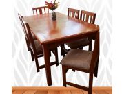 MESA DE STAR ACACIA CON 6 SILLAS | Clasipar Muebles - MESA DE STAR ACACIA CON 6 SILLAS