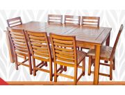 MESA COMEDOR CON 8 SILLAS | Clasipar Muebles - MESA COMEDOR CON 8 SILLAS