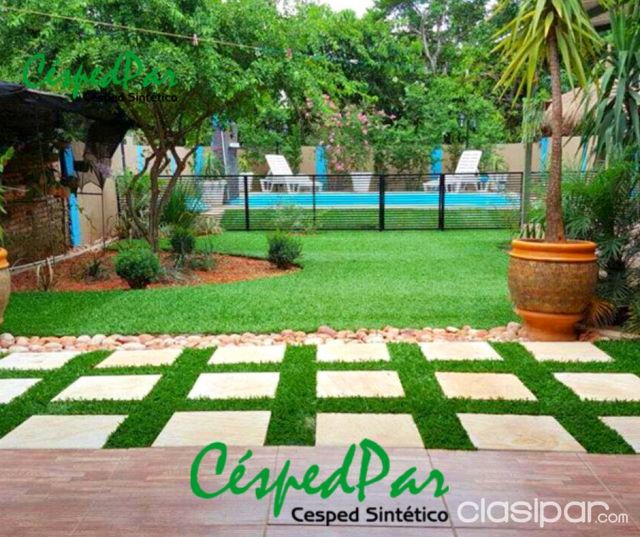 césped sintético residencial | Clasipar Decoración - Jardín - Accesorios - césped sintético residencial