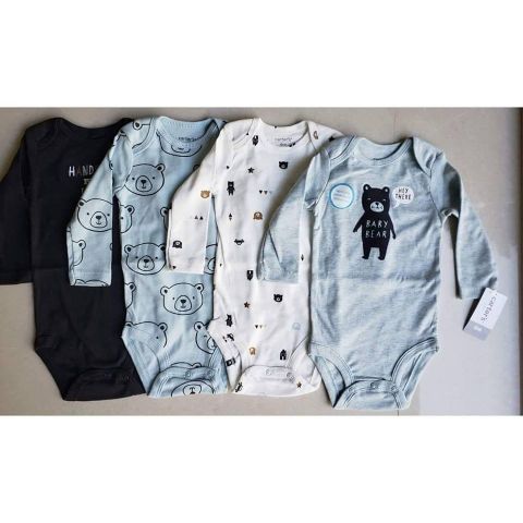 PACK DE 4 BODYS CARTERS PARA NIÑOS - TALLE DE 12 A 18 MESES | Clasipar Ropa para bebés y niños - PACK DE 4 BODYS CARTERS PARA NIÑOS - TALLE DE 12 A 18 MESES