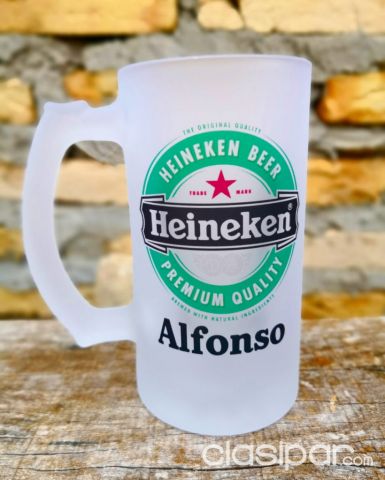 Chopp Esmerilado Heineken | Clasipar Decoración - Jardín - Accesorios - Chopp Esmerilado Heineken