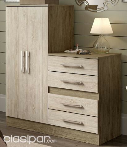 ROPERO CON COMODA DE 4 CAJONES !! NUEVOS CON GARANTÍA !! DELIVERY SIN COSTO !! | Clasipar Muebles - ROPERO CON COMODA DE 4 CAJONES !! NUEVOS CON GARANTÍA !! DELIVERY SIN COSTO !!