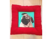 COLCHONETA PUG PARA PERRO- COLOR ROJO COLCHONETA PUG PARA PERRO- COLOR ROJO