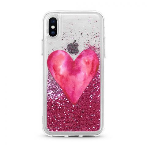 CARCASA GLITTER HEART PARA IPHONE 6/6S | Clasipar Accesorios para celulares - CARCASA GLITTER HEART PARA IPHONE 6/6S
