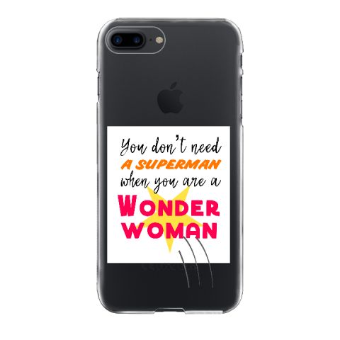 CARCASA TRANSPARENTE WONDER WOMAN PARA IPHONE 6/6S | Clasipar Accesorios para celulares - CARCASA TRANSPARENTE WONDER WOMAN PARA IPHONE 6/6S