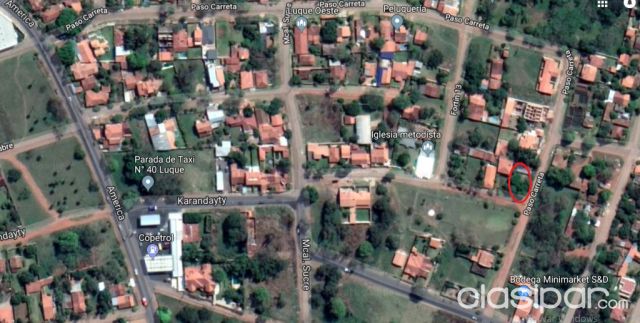 Se vende terreno en esquina, en Luque | Clasipar Terrenos - Se vende terreno en esquina, en Luque