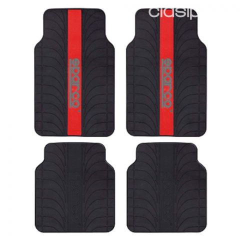 ALFOMBRA DE GOMA MARCA SPARCO - NOGRO/ROJO | Clasipar Repuestos y accesorios - ALFOMBRA DE GOMA MARCA SPARCO - NOGRO/ROJO