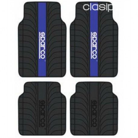 ALFOMBRA DE GOMA MARCA SPARCO - NOGRO/AZUL | Clasipar Repuestos y accesorios - ALFOMBRA DE GOMA MARCA SPARCO - NOGRO/AZUL