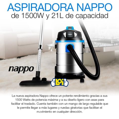 ASPIRADORA NAPPO DE 21 LITROS !! NUEVOS CON GARANTÍA !! DELIVERY SIN COSTO !! | Clasipar Electrodomésticos - ASPIRADORA NAPPO DE 21 LITROS !! NUEVOS CON GARANTÍA !! DELIVERY SIN COSTO !!